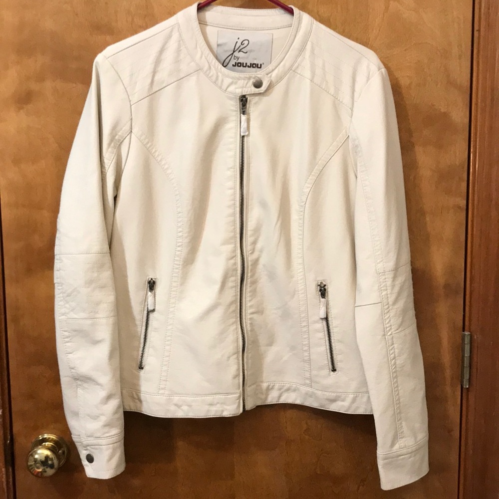Faux leather lined jacket